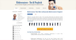 Desktop Screenshot of elektrorasierer-test.com